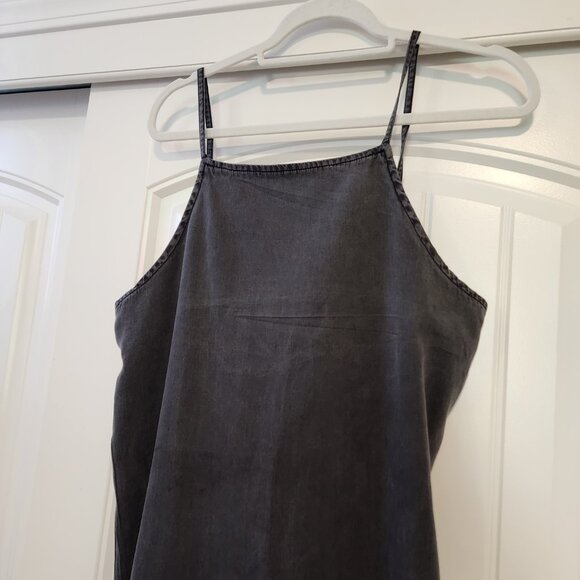 Asos//Denim Women's charcoal maxi dress size 8. Item 0823242D - Picture 2 of 6